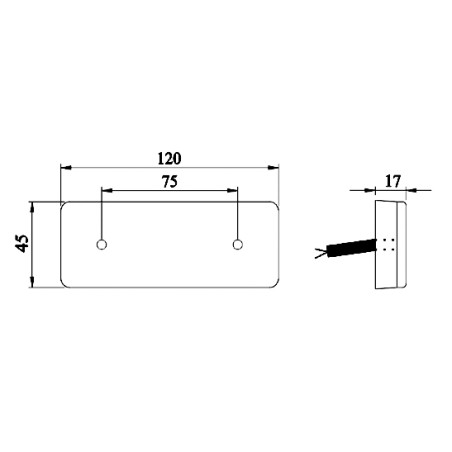 ΦΑΝΟΣ ΟΓΚΟΥ 3LEDs 12V-24V ΜΠΛΕ DASTERI