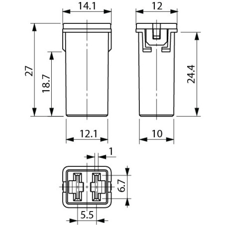 ΑΣΦΑΛΕΙΑ ΝΕΟΥ ΤΥΠΟΥ JAPAN  60A FLOSSER GERMANY