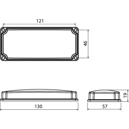 ΠΛΑΦΟΝΙΕΡΑ LED ΣΤΕΓΑΝΗ  MARINE  12V - 24V