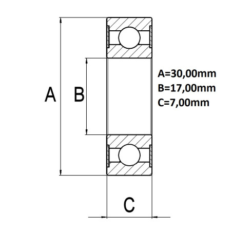 ΡΟΥΛ.6903VV 17Χ30Χ7 140225 NSK BY AS-PL