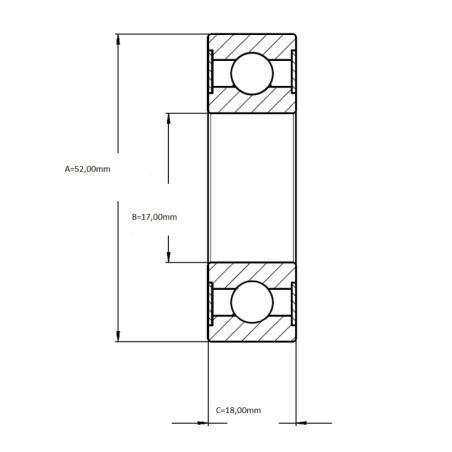 ΡΟΥΛΕΜΑΝ Β17-116ΤΙΧ 17Χ52Χ18 SCAΝΙΑ/MITSUBISHI ABE9058NSK