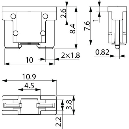 ΑΣΦΑΛΕΙΑ ΝΕΟΥ ΤΥΠΟΥ MINION10A FLOSSER