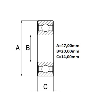 ΡΟΥΛΕΜΑΝ  6204-2RS1 FAG BY AS-PL