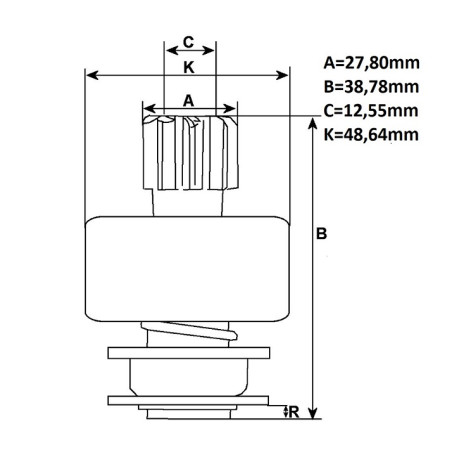 ΓΡΑΝΑΖΙ ΜΙΖΑΣ 10ΔΟΝΤΙΑ HITACHI BY AS-PL