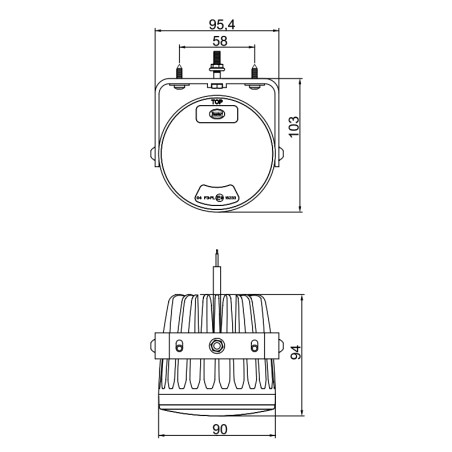 ΠΡΟΒΟΛΕΑΣ ΟΜΙΧΛΗΣ 10-30V  LED DASTERI SYSTEM