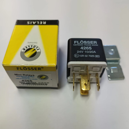 ΡΕΛΕ  ΜΕ ΔΙΟΔΟ 24V 10/20A 5PIN  BY FLOSSER