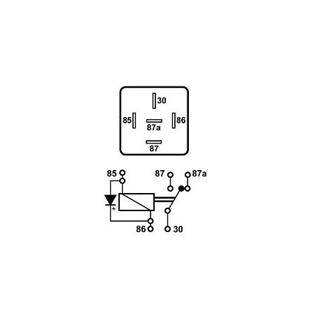 ΡΕΛΕ  ΜΕ ΔΙΟΔΟ 24V 10/20A 5PIN  BY FLOSSER