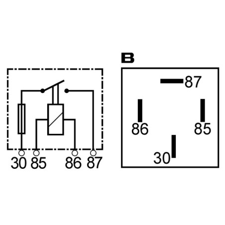 ΡΕΛΕ 24V ΜΕ ΑΣΦΑΛΕΙΑ 20A FLOSSER GERMANY