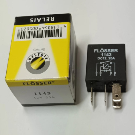 ΡΕΛΕ 12V 25A ΜΕ ΔΙΟΔΟ FLOSSER