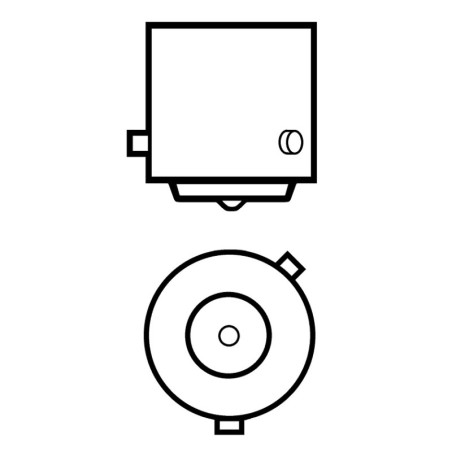 ΛΑΜΠΑ 12V  21W ΛΟΞΗ ΑΚΙΔΑ BAU15s Amber FLOSSER