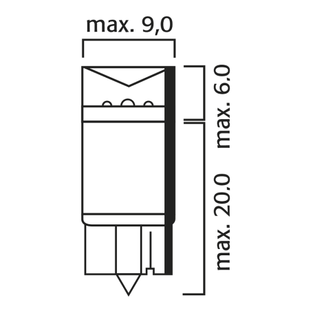 ΛΑΜΠΑΣ  LED 12V - 24V T10 W5W BLUE