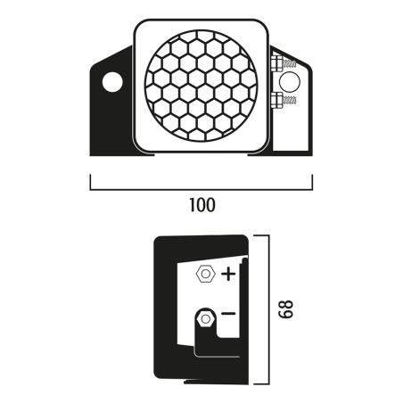 ΒΟΜΒΗΤΗΣ - ΜΠΙΠΕΡ 12V-24V-48V-80V 97dB FLOSSER