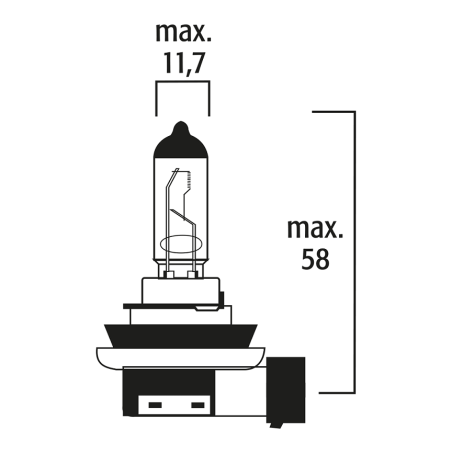 ΛΑΜΠΑ H8 12V 35W PGJ19-1 FLOSSER