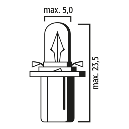 ΝΤΟΥΙ ΛΑΜΠΑ 12V 2W B8,5d FLOSSER