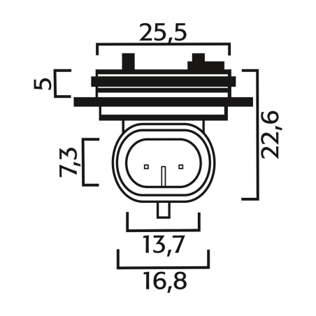 ΝΤΟΥΙ ΓΩΝΙΑΚΟ ΓΙΑ ΛΑΜΠΑ H1 FLOSSER
