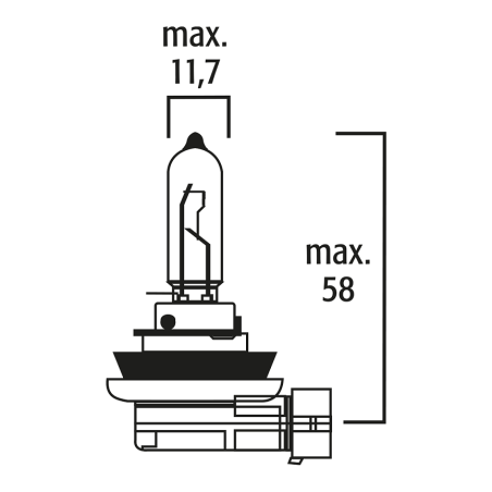 ΛΑΜΠΑ  H9 12V  65W  PGJ19-5 FLOSSER