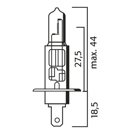 ΛΑΜΠΑ H1 55W 12V  +90% FLOSSER
