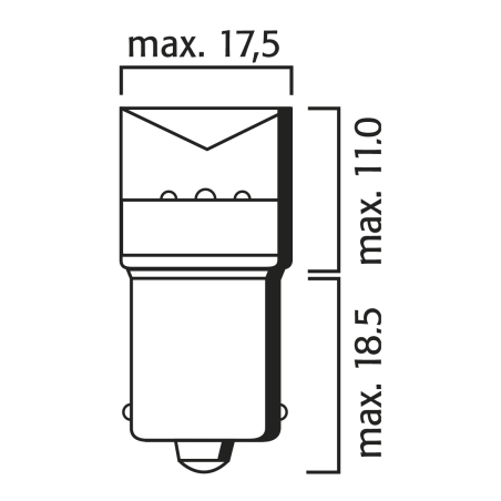 ΛΑΜΠΑ 12V R5W 6500K FLOSSER