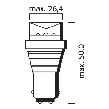 ΛΑΜΠΑ LED 24V ΣΤΟΠ-ΠΟΡΕΙΑΣ  6500K FLOSSER