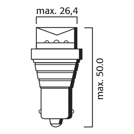 ΛΑΜΠΑ LED 24V P21W 6500K FLOSSER