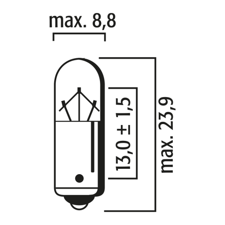 ΛΑΜΠΑ 24V T4W BA9s FLOOSER