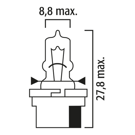 ΝΤΟΥΙ ΜΕ ΛΑΜΠΑ HALOGEN 12V 3W B10d FLOSSER
