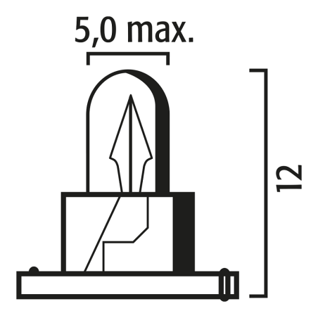 ΝΤΟΥΙ ΛΑΜΠΑ 12V  1,4W HRQ  FLOSSER