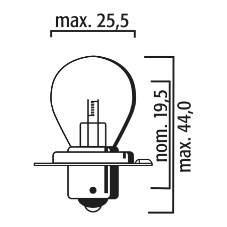 ΛΑΜΠΑ S3 12V 15W P26S JAHN