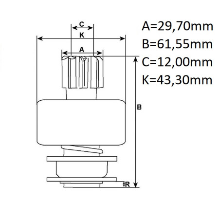 ΓΡΑΝΑΖΙ ΜΙΖΑΣ DELCO AS-PL  SD1009