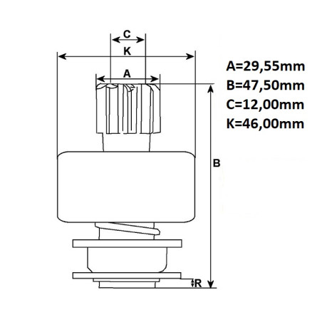 ΓΡΑΝΑΖΙ ΜΙΖΑΣ 22506694 DELCO  REMY AS-PL SD1013