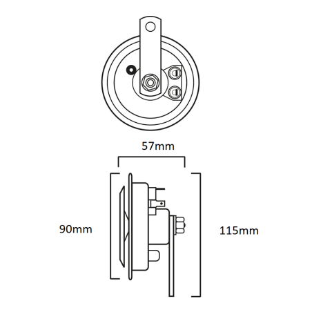 TENOΡΑΚΙ ΜΠΙ-ΜΠΙ 48V Φ91mm 340Hz FLOSSER