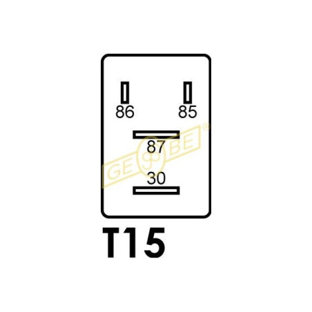 Micro Relay 12V 25A  IKA ( GEBE )