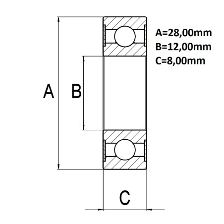 ΡΟΥΛΕΜΑΝ ΣΕΙΡΑΣ 6001 ΚΛΕΙΣΤΟ ABE9034FAG