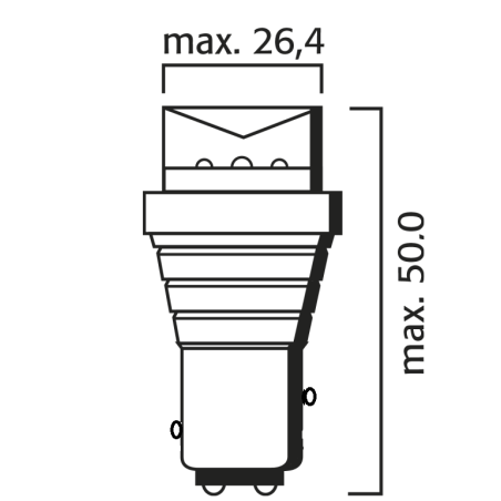 ΛΑΜΠΑ LED 12V ΠΟΡΕΙΑΣ-ΣΤΟΠ  6500K FLOSSER