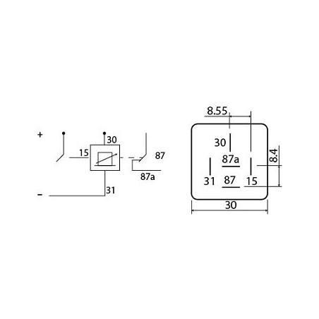 ΡΕΛΕ ΧΡΟΝΟΔΙΑΚΟΠΤΗΣ 12V 10A  ( 0,5s - 6h ) 9.9498.1 IKA GEBE