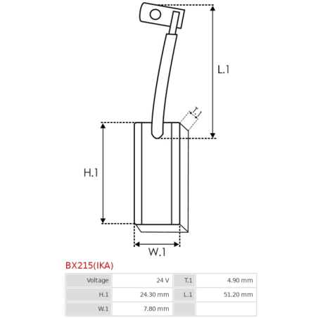 ΚΑΡΒΟΥΝΑ ALTERNATOR 28V 140A BX215 Ika -Gebe