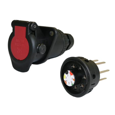 ΠΡΙΖΑ 7P/24V Socket (ISO 7638-1 ABS , EBS , ADR) JAEGER