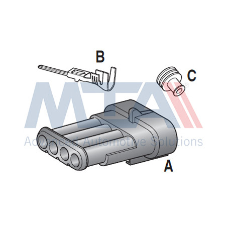 ΚΙΤ ΠΡΙΖΑΣ ΤΕΤΡΑΠΟΛΙΚΗΣ ΘΗΛΥΚΗΚΟΜΠΛΕ Superseal Connector 3050129