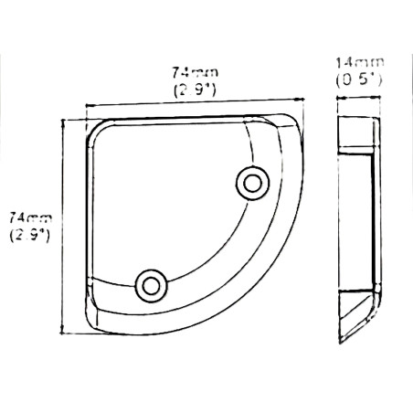 ΦΑΝΟΣ ΑΝΑΛΑΜΠΗΣ 3ηs ΠΟΡΤΑΣ 4LED 9-33V  LUMINEX