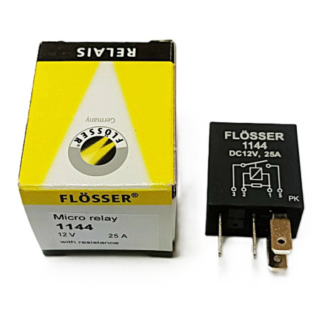 ΡΕΛΕ Micro 12V 25A 4PIN.RESISTOR FLOSSER GERMANY