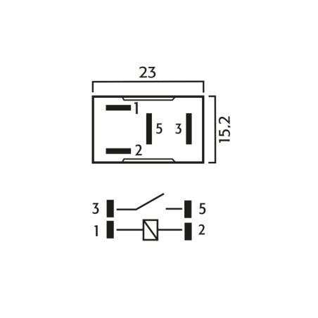 ΡΕΛΕ Micro 12V 25A 4PIN.RESISTOR FLOSSER GERMANY