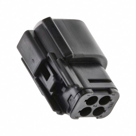 MX150L 4 Circuit Receptacle for 16-14 AWG Wire, without CPA, Black