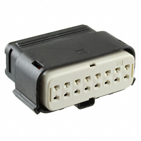MX150L 16 Circuit Receptacle for 16-14 AWG Wire, without CPA, Black