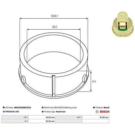 ΦΩΛΙΑ  ΓΙΑ ΡΟΥΛΕΜΑΝ ALTERNATOR ABEC0009 BOSCH