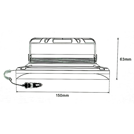 ΦΑΡΟΣ LED  ΜΑΓΝΗΤΙΚΟΣ 9-33V 8LED LUMINEX