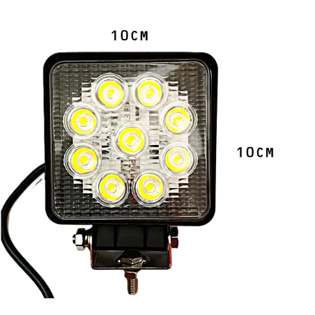ΠΡΟΒΟΛΕΑΣ ΤΕΤΡΑΓΩΝΟΣ 9 LED 650 LUMENS 18W 9-33V LUMINEX