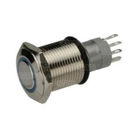 ΔΙΑΚΟΠΤΗΣ ΜΠΟΥΤΟΝ ON-OFF BLUE LED ΣΤΕΓΑΝΟΣ