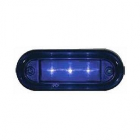 ΦΑΝΟΣ ΟΓΚΟΥ 3LEDs 12V-24V ΜΠΛΕ DASTERI