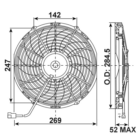 ΒΕΝΤΙΛΑΤΕΡ 12V 28CM VA11-AP7/C-57A ΑΝΑΡΡΟΦΗΣΕΩΣ SPAL