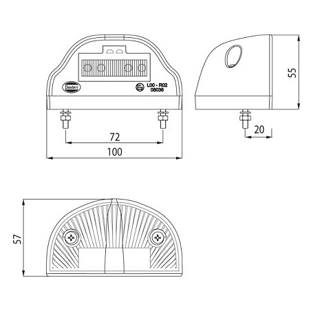 ΦΑΝΟΣ ΑΡΙΘΜΟΥ LED DASTERI